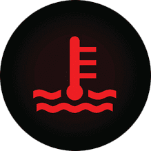Warnleuchte für die Kühlmittel-Temperatur
