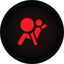 Warnleuchte für die Airbags