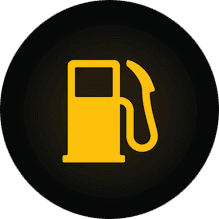 Warnleuchte für den Sprit