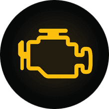 Warnleuchte für die Motorkontrolle